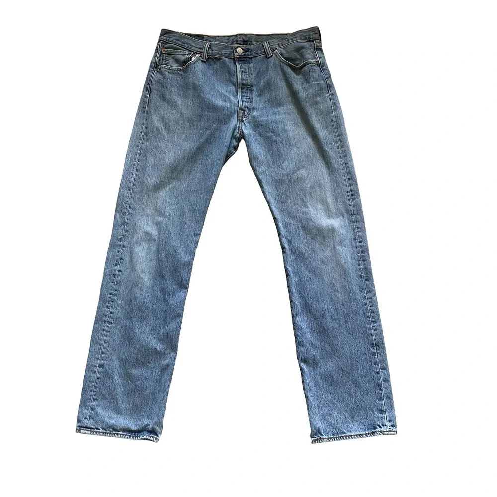 Levi's 501 XX Men's Jeans 36x34 Light Wash Straight Leg Button Fly